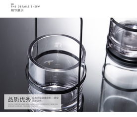 创意玻璃花瓶富贵竹透明水培花器家居软装装饰摆件工艺品 两件套
